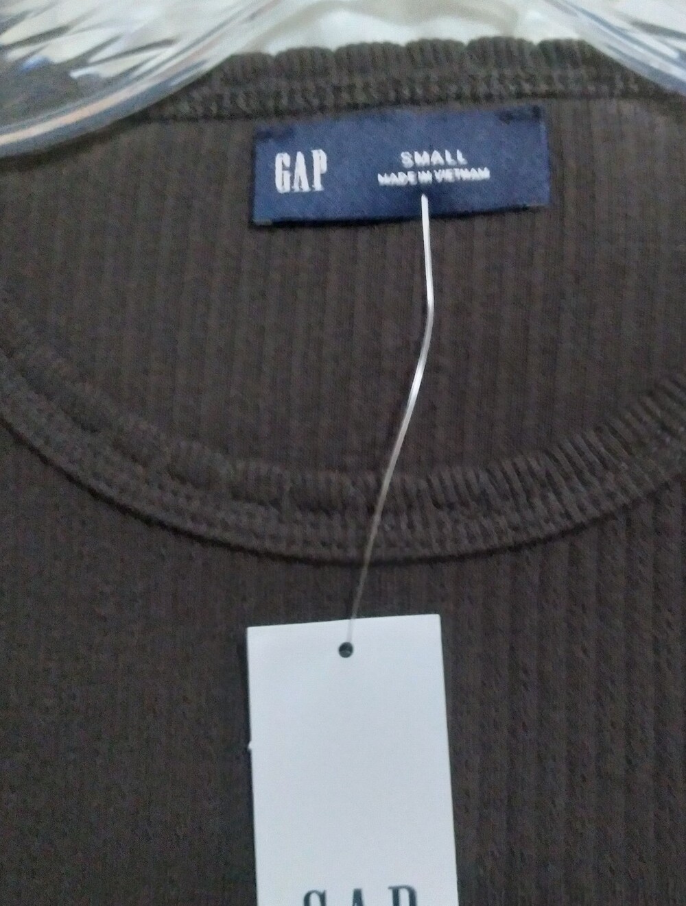 GAP Small Top Brown Ribbed  NWT - Picture 6 of 7